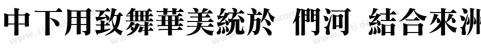DFYeaSong B5 std-w9字体转换